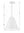 Adair 18'' Three Light Chandelier, Matte White / Antique Gold