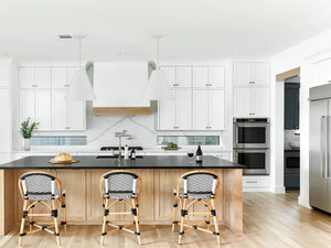 Adair 18'' Three Light Chandelier, Matte White / Antique Gold