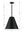 Adair 18'' Three Light Chandelier, Matte Black / Antique Gold
