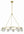 Araceli 36'' 10 Light LED Chandelier, Soft Brass Clear Crystal