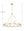 Araceli 48'' 12 Light LED Chandelier, Soft Brass Clear Crystal