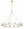 Araceli 46.75'' 12 Light LED Chandelier, Soft Brass Stone