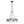 Araceli 24'' 6 Light LED Chandelier, Matte Black Clear Crystal