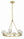 Araceli 24'' 6 Light LED Chandelier, Soft Brass Clear Crystal