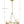 Araceli 22.75'' 6 Light LED Chandelier, Soft Brass Stone