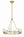 Araceli 22.75'' 6 Light LED Chandelier, Soft Brass Stone