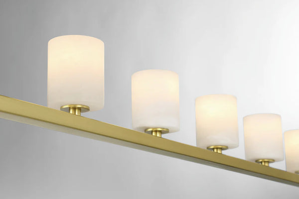 Araceli 56'' 7 Light LED Chandelier, Soft Brass Stone