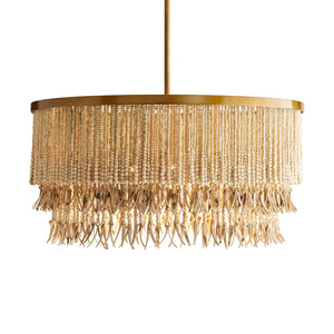 Kavira 30" Three Light Chandelier, Natural