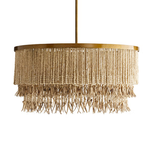Kavira 30" Three Light Chandelier, Natural