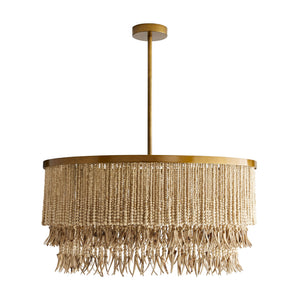 Kavira 30" Three Light Chandelier, Natural