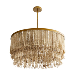 Kavira 30" Three Light Chandelier, Natural