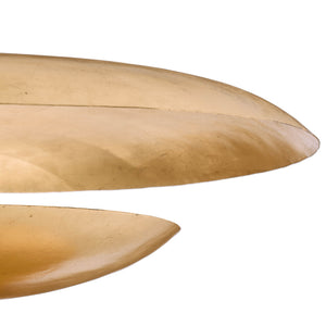 Oliver 31" Eight Light Chandelier, Gold Leaf
