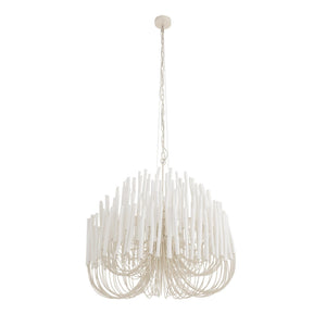 Myrene 36" Six Light Chandelier, White