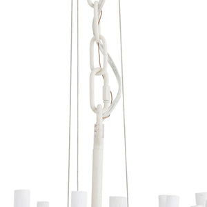 Myrene 36" Six Light Chandelier, White
