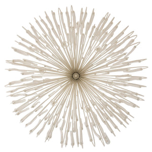 Myrene 36" Six Light Chandelier, White