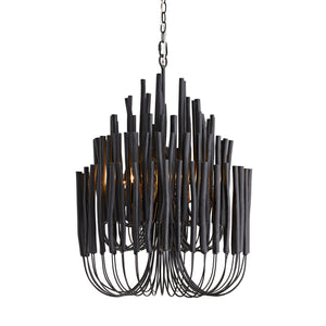Myrene 21" Five Light Chandelier, Black