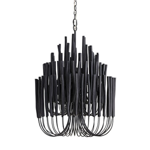Myrene 21" Five Light Chandelier, Black