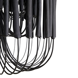 Myrene 21" Five Light Chandelier, Black