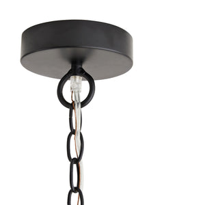 Myrene 21" Five Light Chandelier, Black