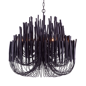 Myrene 36" Chandelier, Black