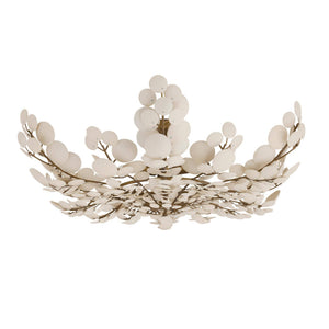 Zairen 38" Three Light Flush Mount, Ivory