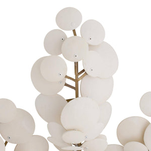 Zairen 38" Three Light Flush Mount, Ivory
