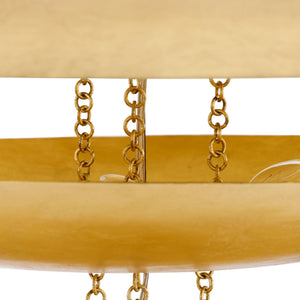 Oliver 42" Eight Light Chandelier, Gold Leaf