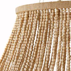 Rovell 46" Eight Light Chandelier, Natural