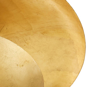 Oliver 25" Three Light Chandelier, Gold Leaf