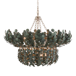 Zairen 40" Chandelier, Eucalyptus Stain