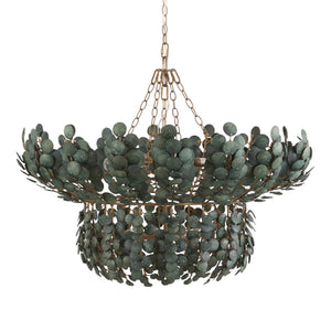 Zairen 40" Chandelier, Eucalyptus Stain