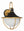 Atley 22'' Three Light Outdoor Wall Sconce, Matte Black / Textured Gold