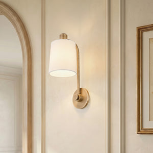 Elith 6" One Light Wall Sconce, Patina Brass