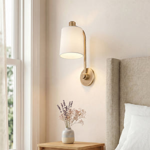 Elith 6" One Light Wall Sconce, Patina Brass