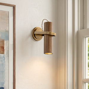 Eldorae 5" One Light Wall Sconce, Patina Brass