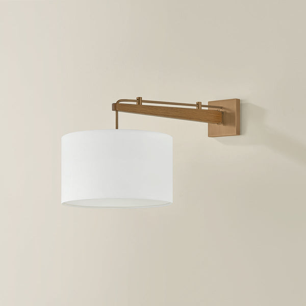 Isorae 12" One Light Wall Sconce, Patina Brass