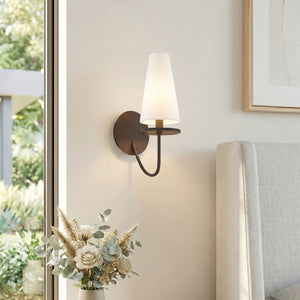 Avenis 5" One Light Wall Sconce, Textured Bronze
