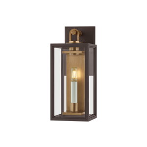 Parker 6" One Light Exterior Wall Sconce, Patina Brass