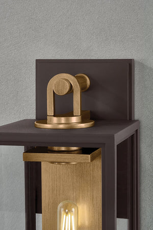 Parker 6" One Light Exterior Wall Sconce, Patina Brass