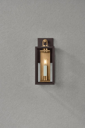 Parker 6" One Light Exterior Wall Sconce, Patina Brass