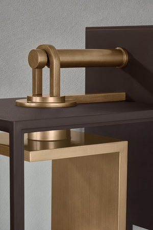 Parker 10" Two Light Exterior Wall Sconce, Patina Brass