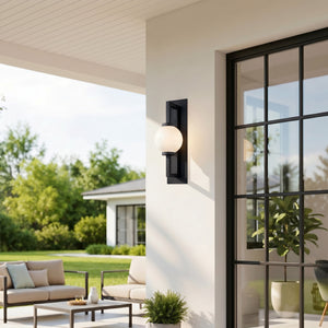 Lumora 6" One Light Wall Sconce, Textured Black