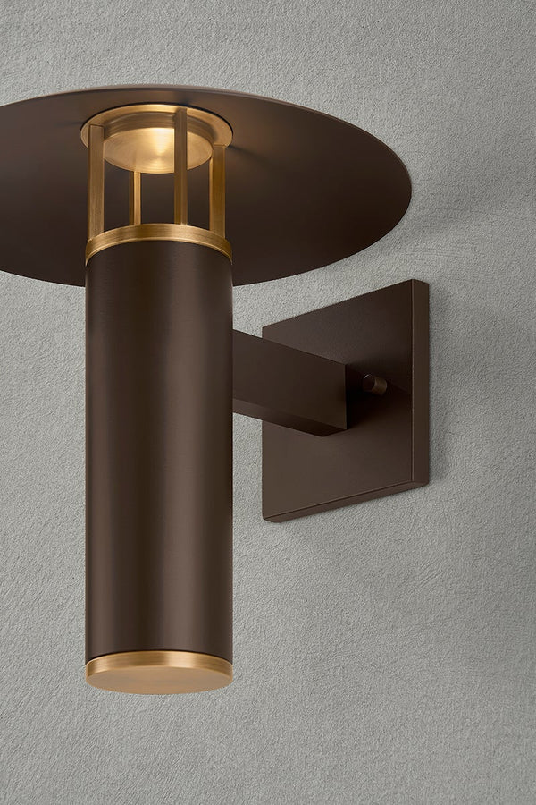 Isara 11" One Light Wall Sconce, Patina Brass / Bronze