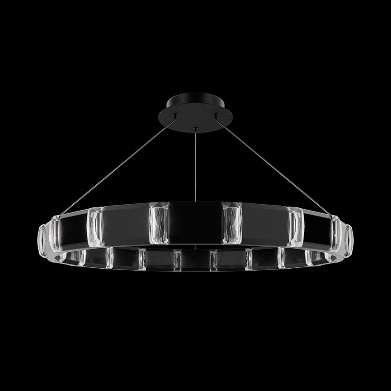 Jounce 36" LED Pendant, Black Polished Nickel