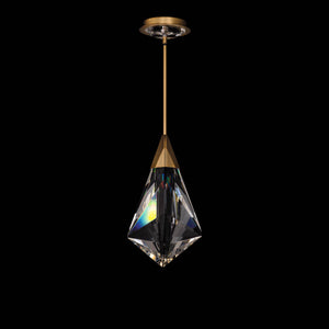 Fazzoletto 4.38'' LED Mini Pendant, Aged Brass