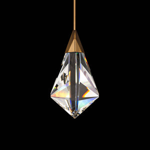 Fazzoletto 4.38'' LED Mini Pendant, Aged Brass