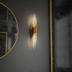 Organza 28" LED Wall Sconce, Aged Brass