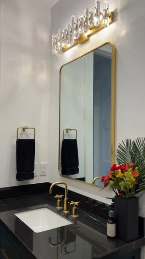 Boltera 25.25'' Three Light Bathroom Vanity, Aged Brass