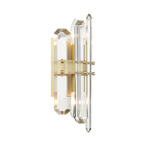 Boltera 7.5'' Two Light Wall Sconce, Aged Brass