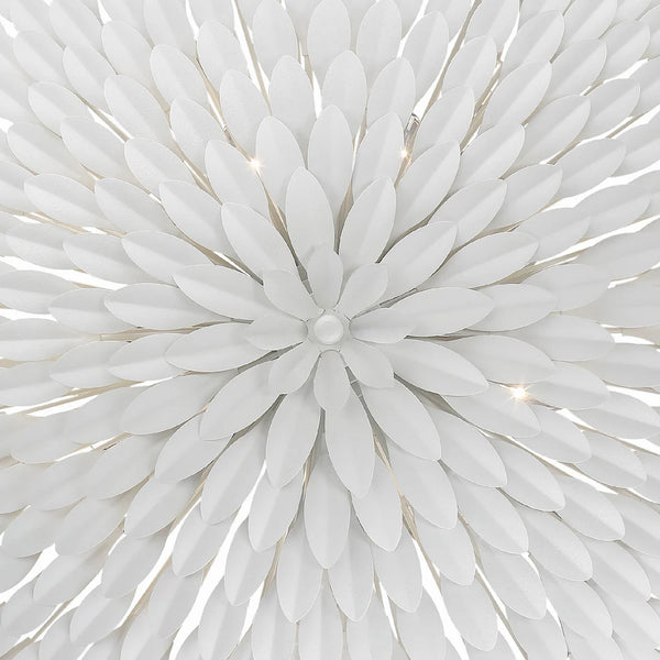 Laurel 24.5'' Six Light Semi Flush Mount, Matte White
